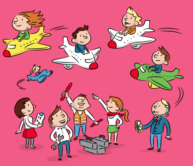 illustration-bildungskompass-airport-hamburg-ausbildung